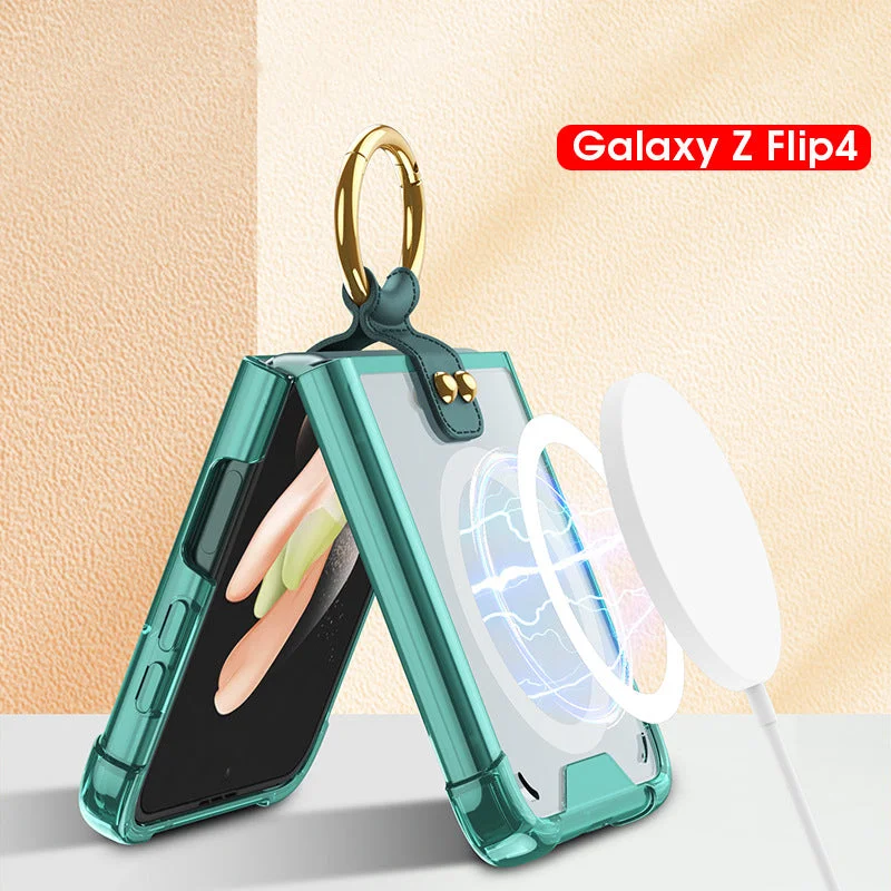 Suitable For Samsung Z Flip 4 Airbag Anti Falling Magnetic Phone Case