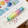 3D-gedruckter Diamant-Malstift mit verschiedenen Tipps, Diamantmalerei, Kunst, Bohrer, Stift, Perlenpunktwerkzeuge, Zubeh&ouml;r f&uuml;r Erwachsene (blau, lila