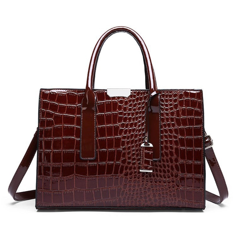 New Women’s Bag Trend Crocodile Pattern Portable Shoulder Slung Tote Bag A Generation Of Global