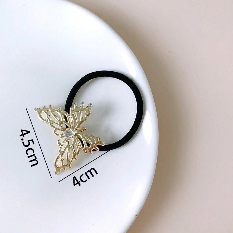 Women’s Minimalist Classic Style Starfish Flower Bow Knot Alloy Hair Tie