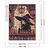 Hexe 5d DIY Quadrat Vollbohrer Diamond Painting Kit für Zuhause Wanddekoration 45x55cm