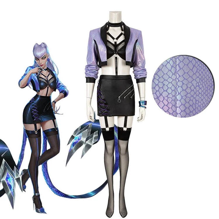 League Of Legends LOL KDA ALL OUT Evelynn Fullset Cosplay Costumes