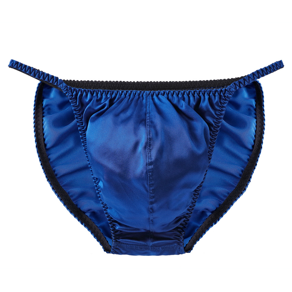 100% Mulberry Silk Panties Men's Silk Plus Size U-Convex Sexy Underwear