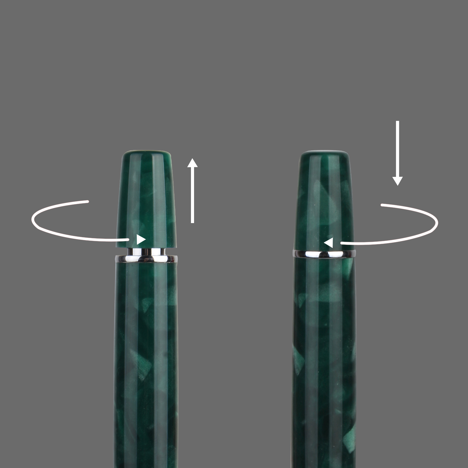 TIANZI T01 Piston-filling Fountain Pen in Darkgreen_Inking System