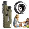 Outdoor BBQ Igniter Waterproof Portable Telescopic Lighter Gift for Men (Green)