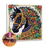 Diamond Painting-DIY Special Shaped Drill Horse with Frame(29x29cm)