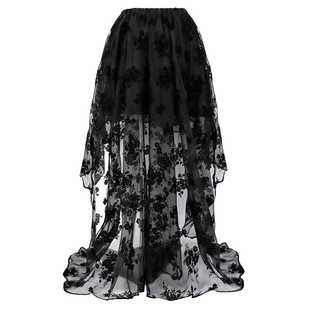 Churchf Churchf Ball Sexy Dress Up Lace Flower Pattern Skirt A Hair
