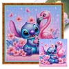 Stitch And The Flamingos-11CT Stamped Cross Stitch 40*40cm/15.75*15.75in