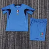 Joyfball 2006 Kids Size Retro Italy Home Football Jersey 1:1 Thai Quality
