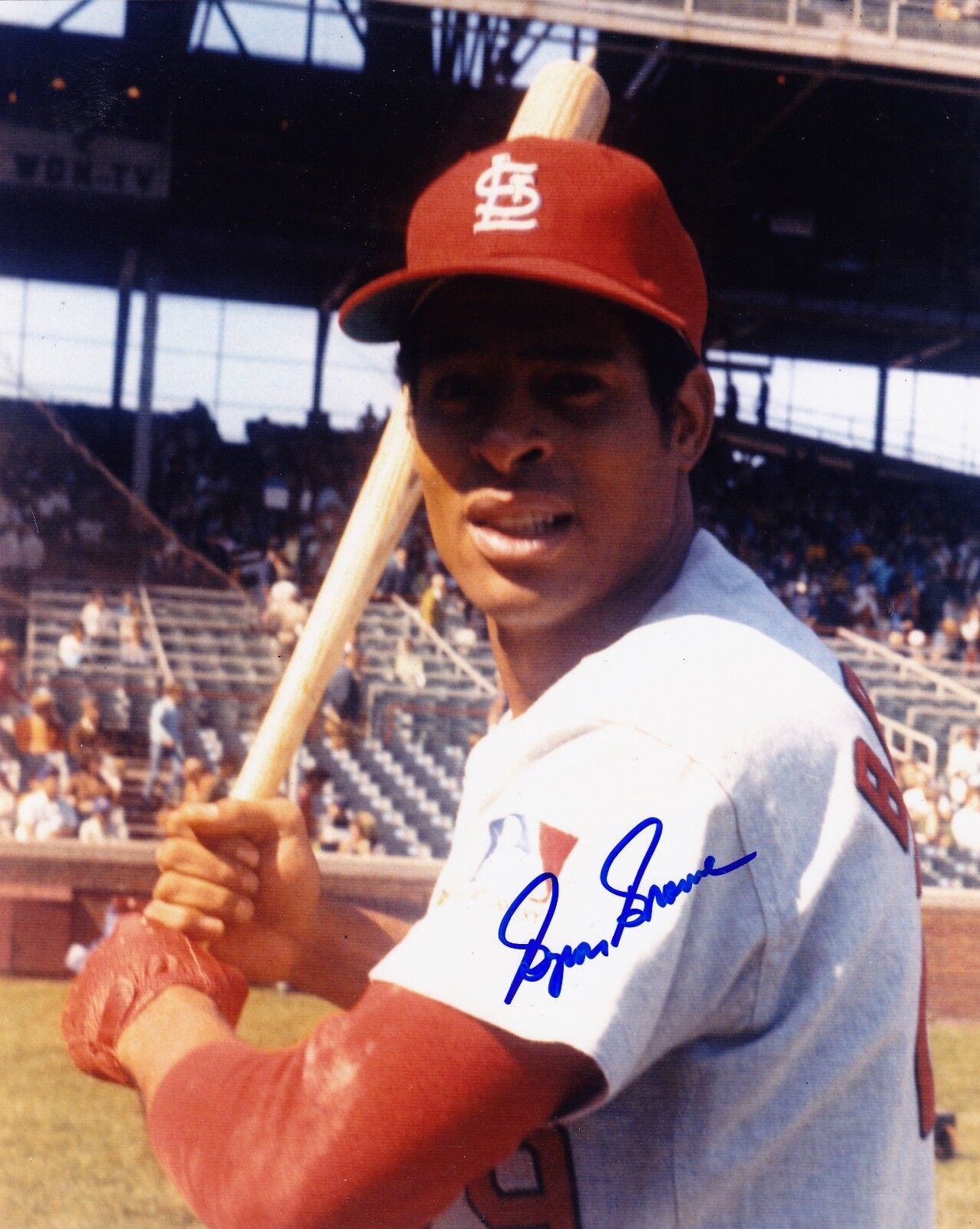 BYRON BROWNE ST. LOUIS CARDINALS ACTION SIGNED 8x10