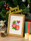 16pcs Mini Square Diamond Painting - Christmas