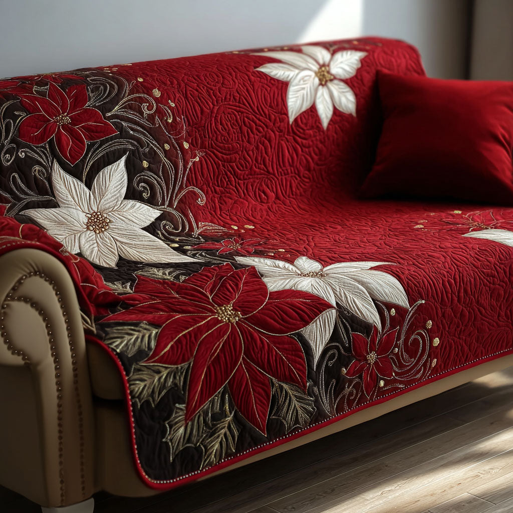 Christmas Red Hug Quilted Sofa Cover NCU0PT9669 everthome