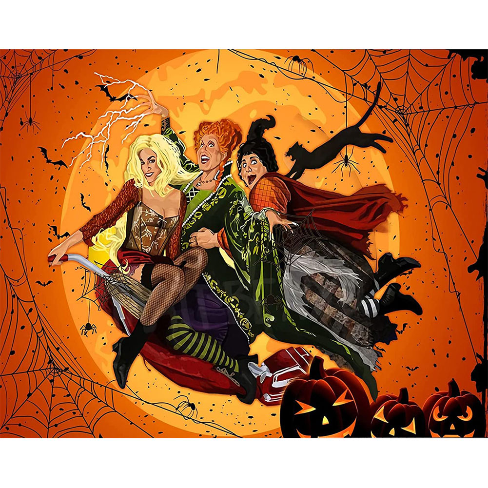 

Crazy Witches - Round Drill Diamond Painting - 40*30CM, 501 Original