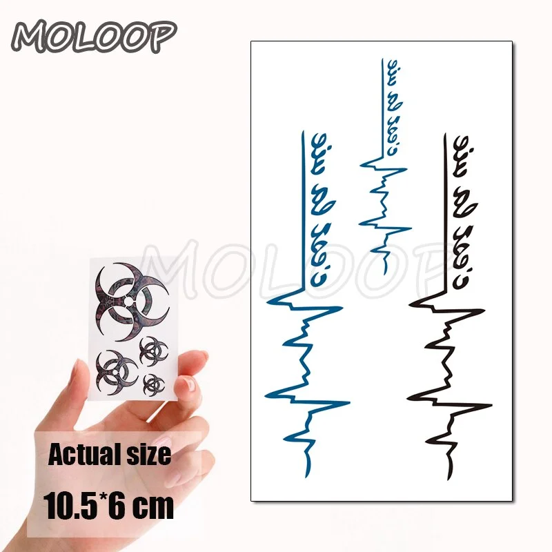 Water Transfer Tattoo Skull Cyclops Pirate Tattoo Body Art Waterproof Temporary Fake Flash Tattoo for Man Woman Kid 10.5*6cm