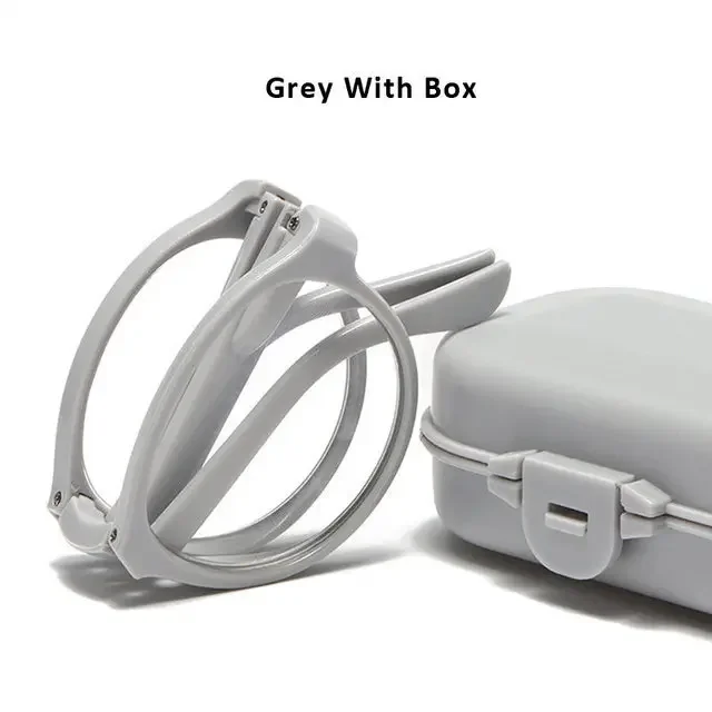 Retro Reading Glasses Men's Presbyopia Glasses with Case Metal Frame Prescription Reading Glasses Women