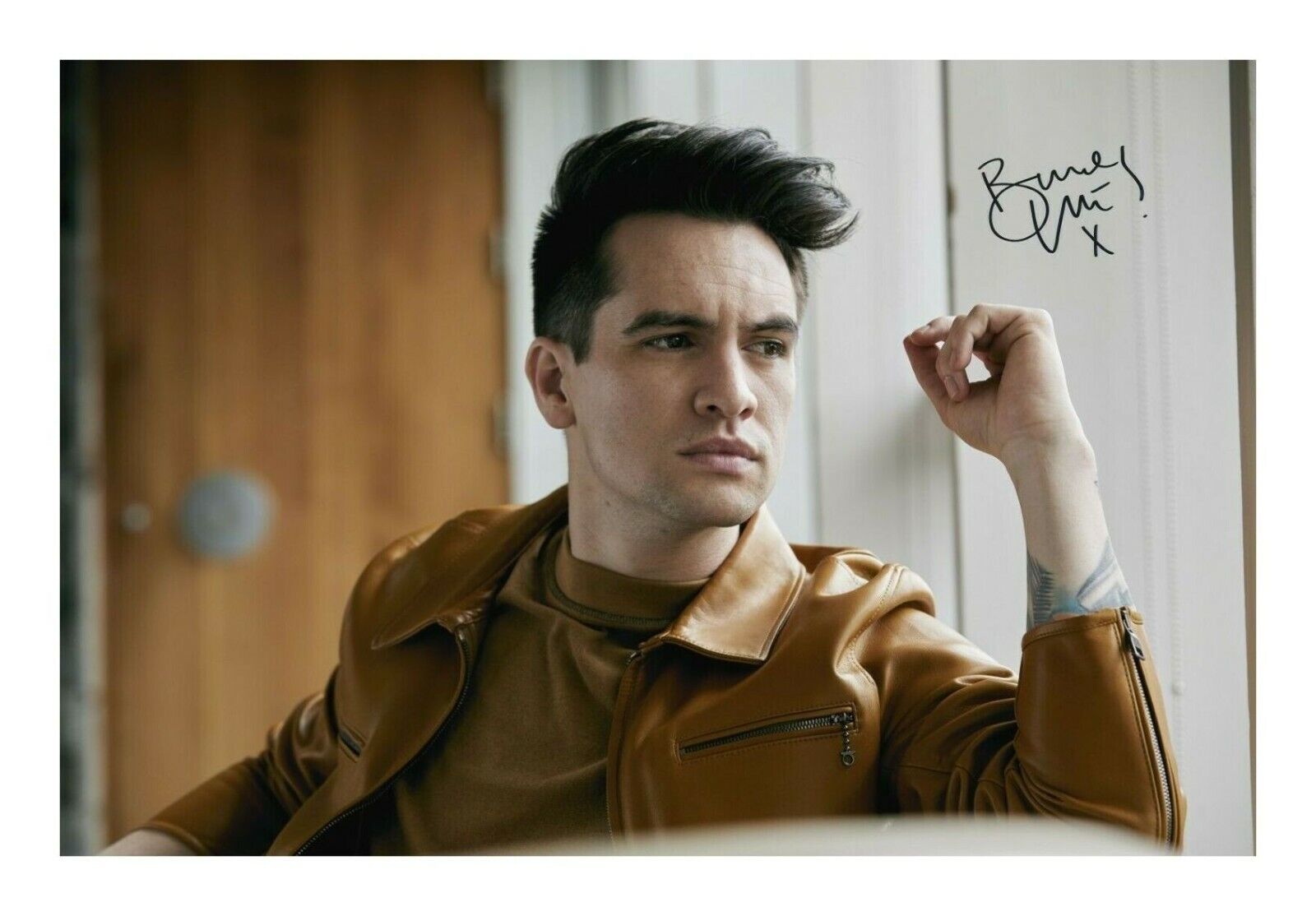 BRENDON URIE - PANIC AT THE DISCO AUTOGRAPH SIGNED PP Photo Poster painting POSTER