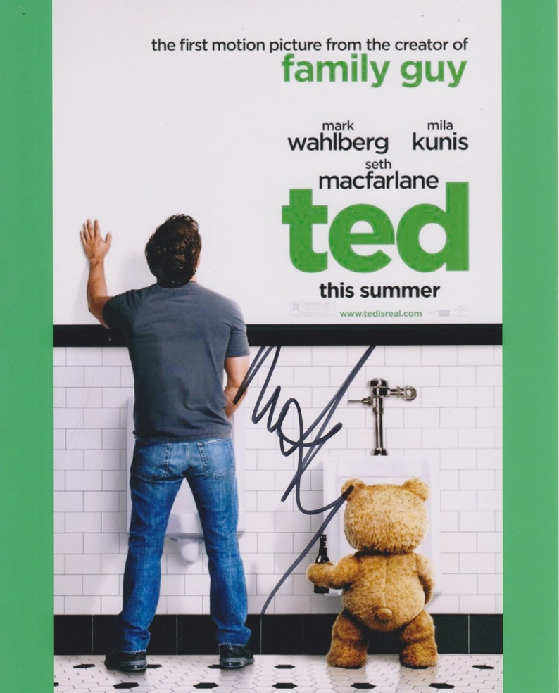 Mark Wahlberg Signed Autographed Ted