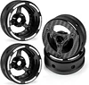 AMK Customized Supportting 4Pcs Carbon Fiber 12mm Hex Hub 1.9 Beadlock Wheels Rims for 1/10 RC Crawler Car Axial SCX10 TRX6 Gen8 Gelande TRX4 Upgrades (3)