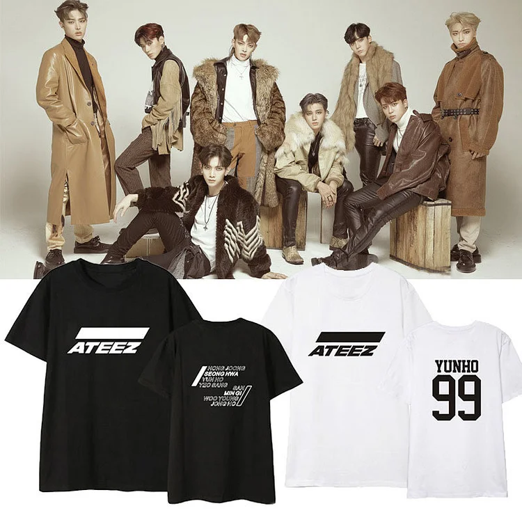 ATEEZ Member Name Casual T-shirt