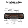 Old retro tape radio portable radio cassette player stereo multifunctional recorder