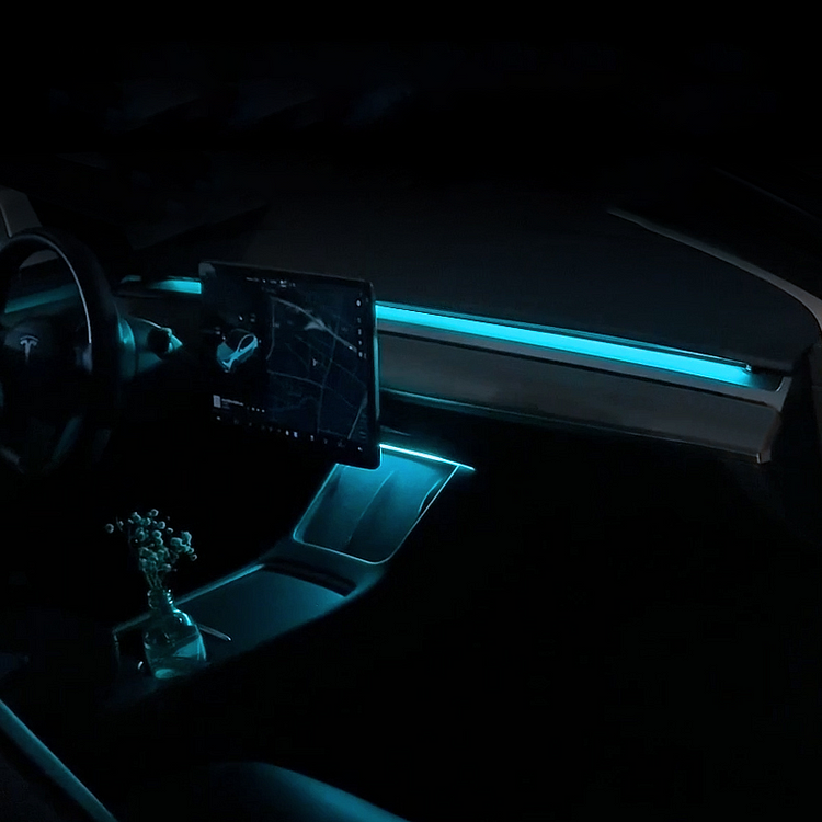 Tesla Model 3/Y Dashboard Streamer LED Ambient Light (Simple