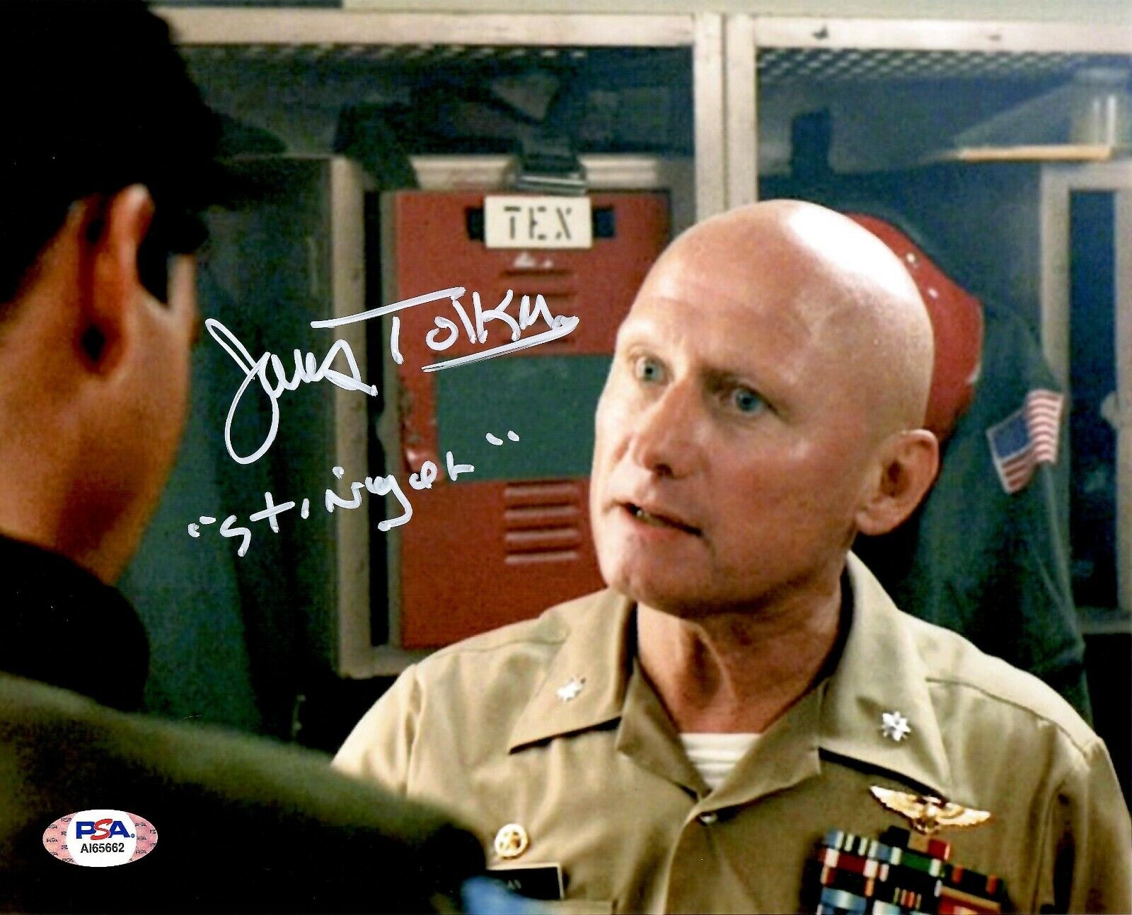 James Tolkan autographed 8x10 Photo Poster painting Top Gun PSA COA Stinger Back to the Future