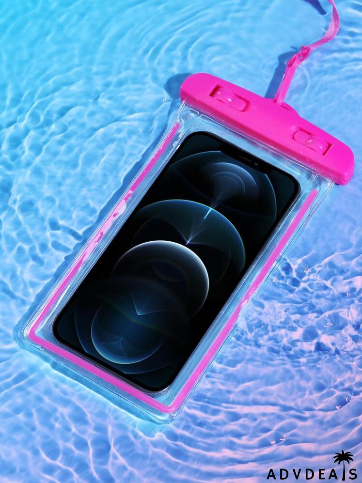 Clear Waterproof Phone Bag With Lanyard