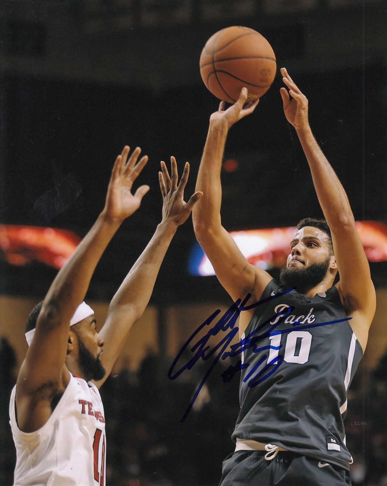 CALEB MARTIN signed (NEVADA WOLF PACK) basketball 8X10 *NBA DRAFT* W/COA #2