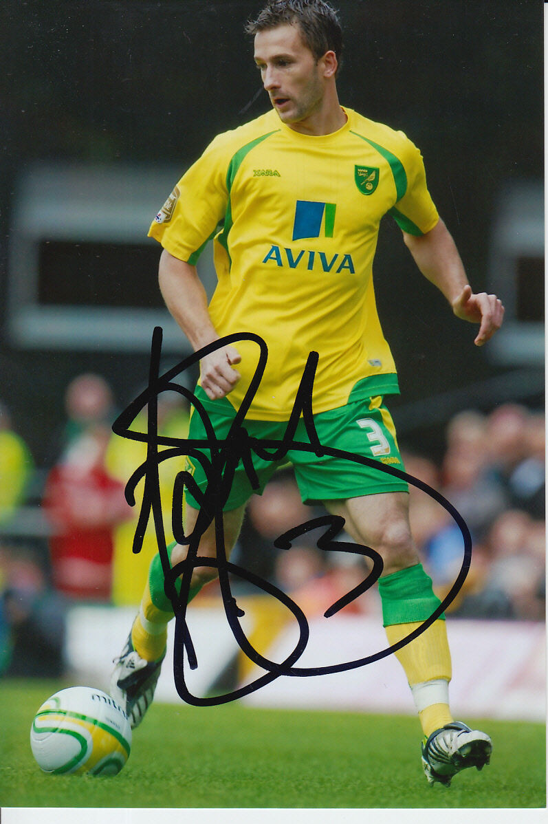 NORWICH CITY HAND SIGNED ADAM DRURY 6X4 Photo Poster painting.