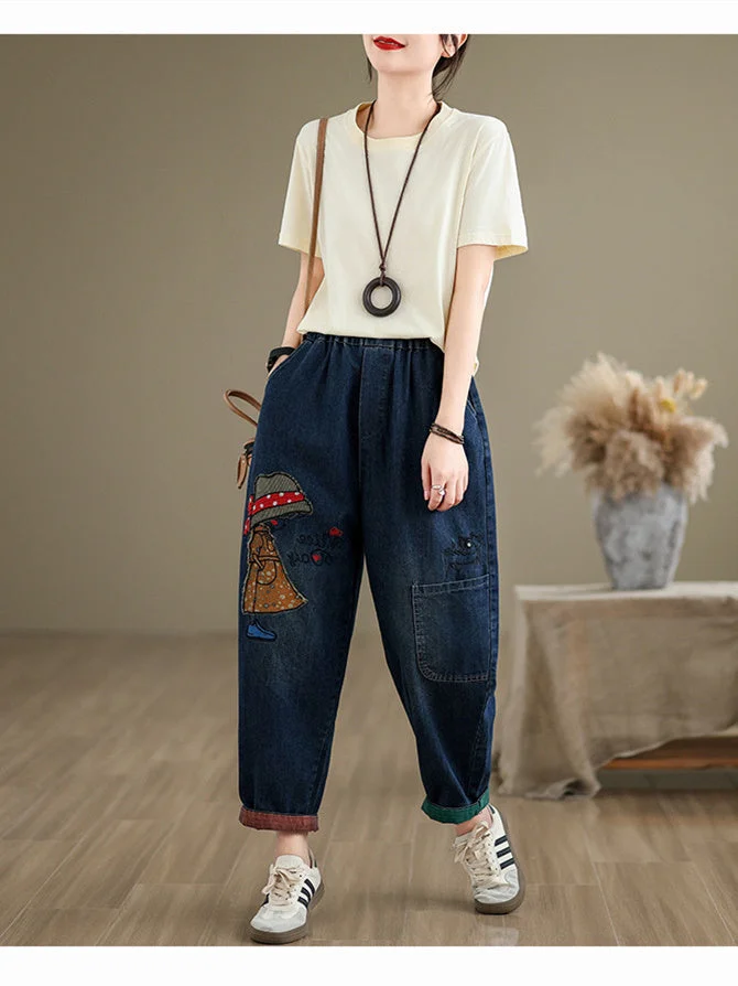 Women Half Sleeve V-neck Solid Color Dress