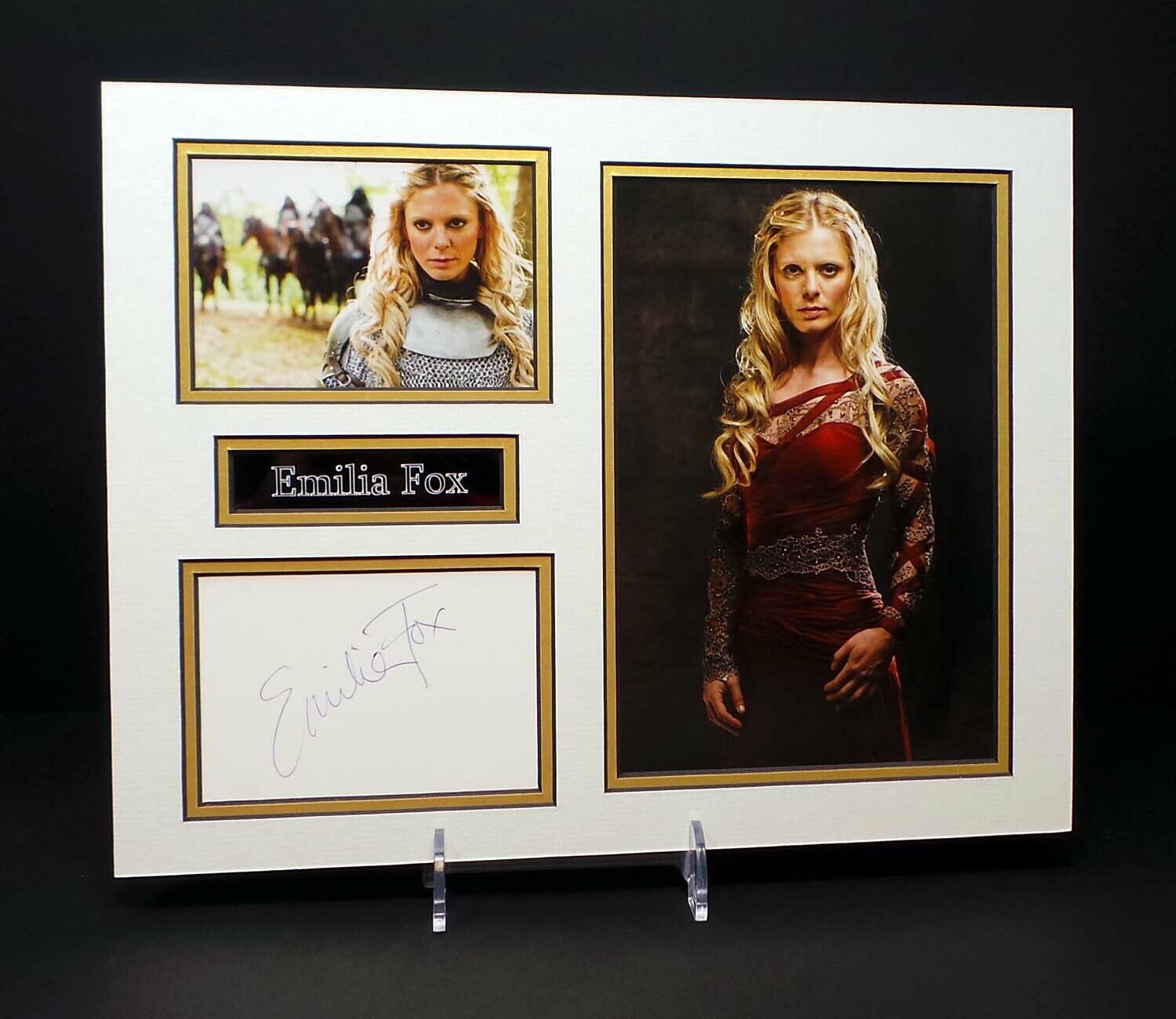 Emilia FOX Signed Mounted MERLIN Photo Poster painting Display AFTAL RD COA Morgause Actress