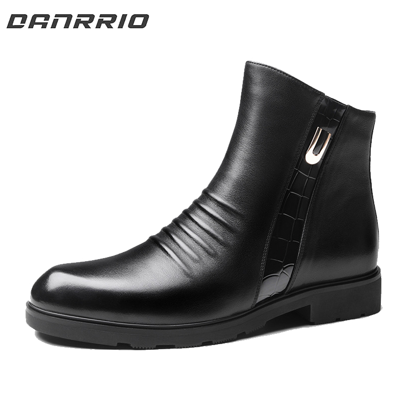 DANRRIO Fashion Leather Boots Mid-tube Light Luxury Martin Boots DANRRIO.COM DANRRIO