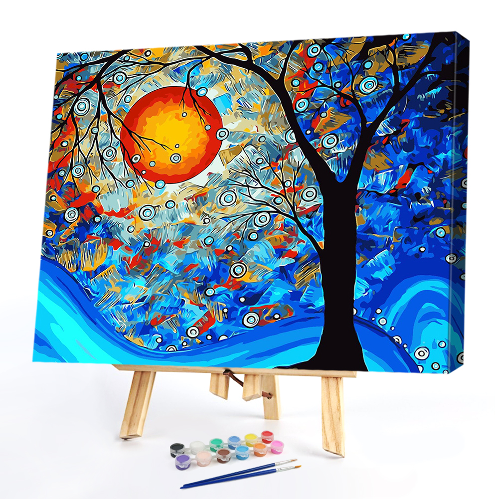 

40*50CM Paint By Numbers-Abstract Tree, 501 Original
