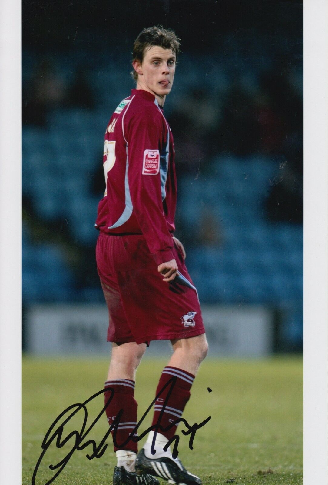 Ian Morris Hand Signed 12x8 Photo Poster painting - Scunthorpe United Autograph 1.