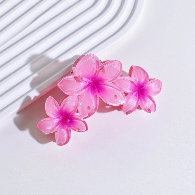 Cute Women’s Flower Plastic Hair Claws