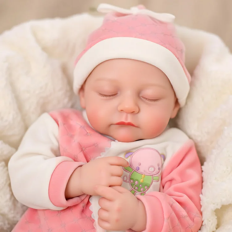 Babeside Liors 16" Realistic Silicone Sleeping Baby Little Infant Girl Emotional Care Partner
