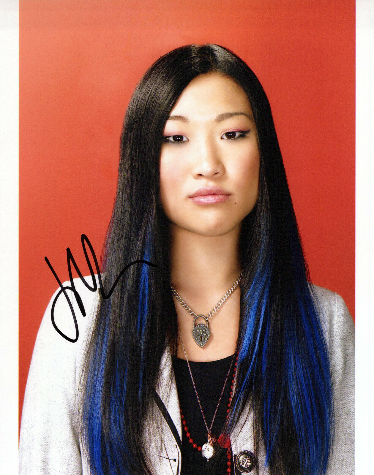 Jenna Ushkowitz Glee autographed Photo Poster painting signed 8X10 #16