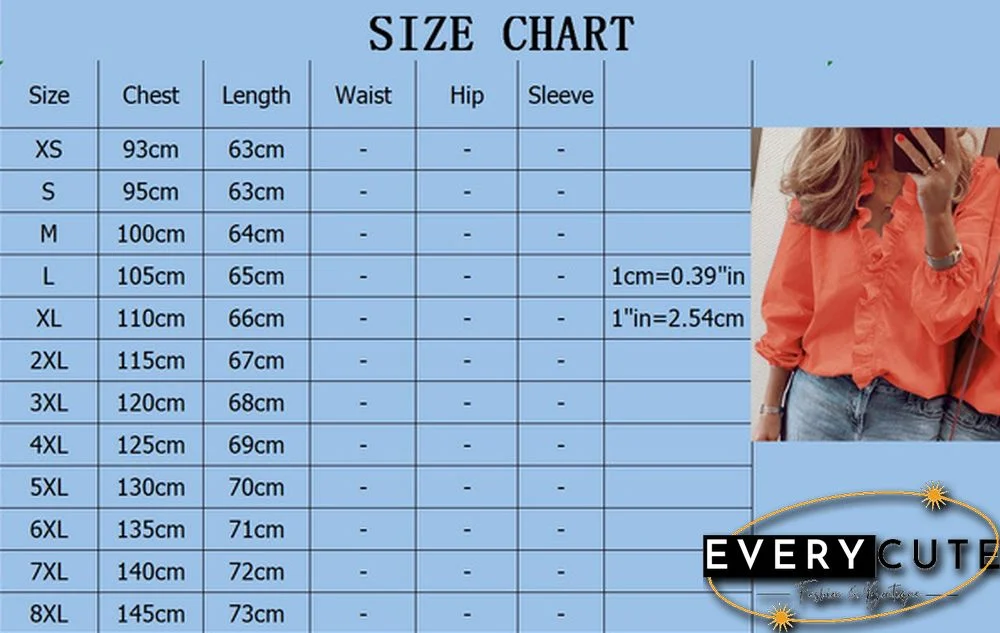 XS-8XL Spring Summer Tops Plus Size Fashion Clothes Women's Casual Long Sleeve Tops Loose T-shirts Deep V-neck Shirts Ladies Flare Tops Solid Color Chiffon Blouses