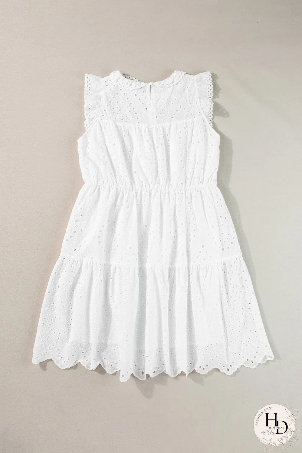 Sleeveless Cotton Linen Midi Dress for Women