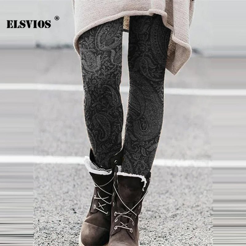 Spring Fashion Women's Multicolor Print Bottoming Pencil Pants Casual bodycon Streetwear Lady Trousers Elegant Slim Office Pants