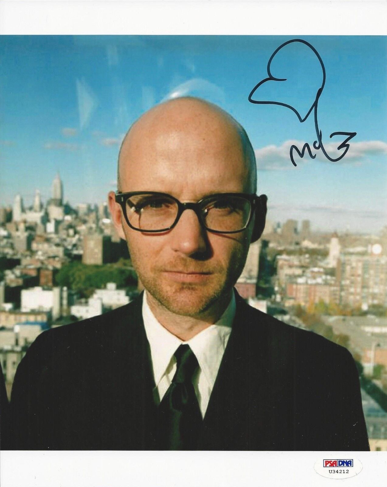 Moby Signed 8x10 Photo Poster painting *Australian Musician PSA U34212