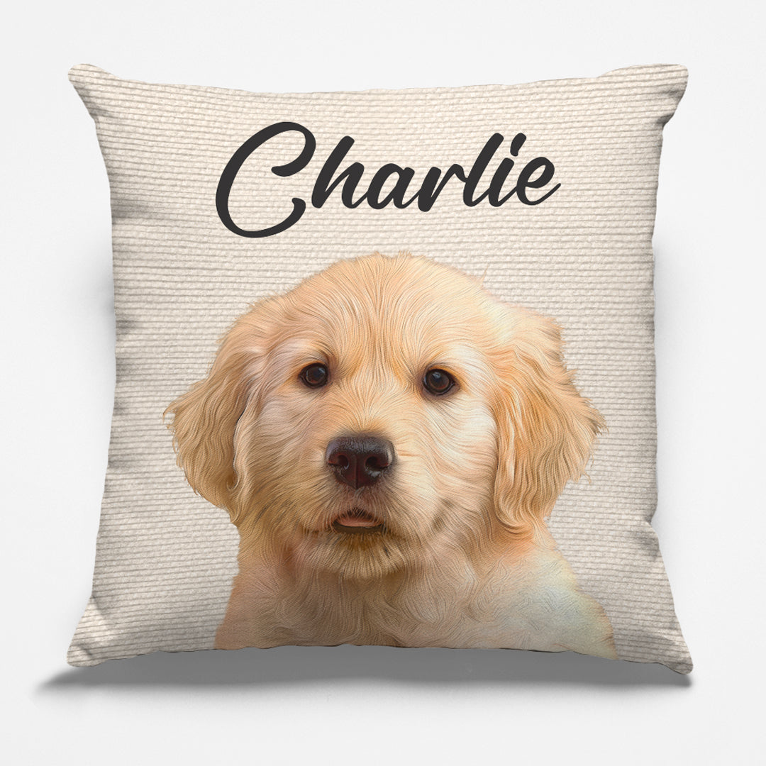 Loveyoufancy Custom Photo I Love My Dog - Dog & Cat Personalized Custom Pillow - Christmas Gift For Pet Owners, Pet Lovers