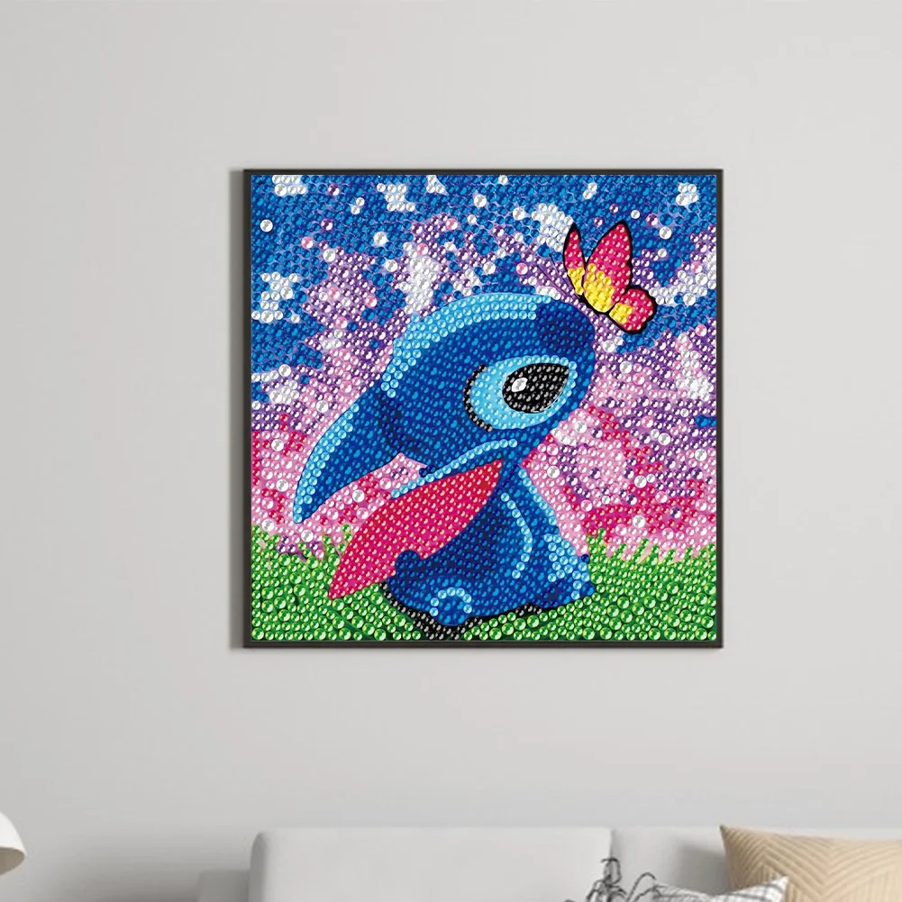 Diamond Painting - Full Crystal Rhinestone - Stitch(18*18cm)