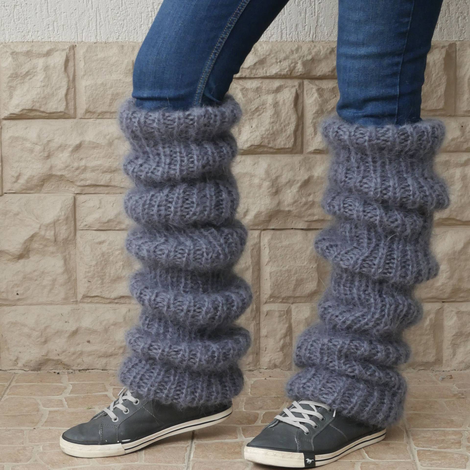 Rotimia Mohair long tube fashion casual knitted stack socks