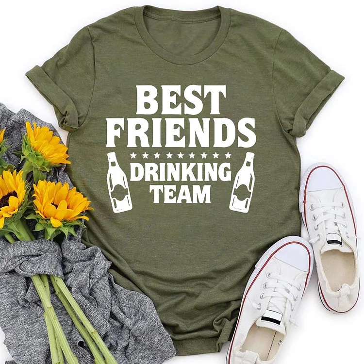 Best Friends Drinking Team T-shirt Tee-05291