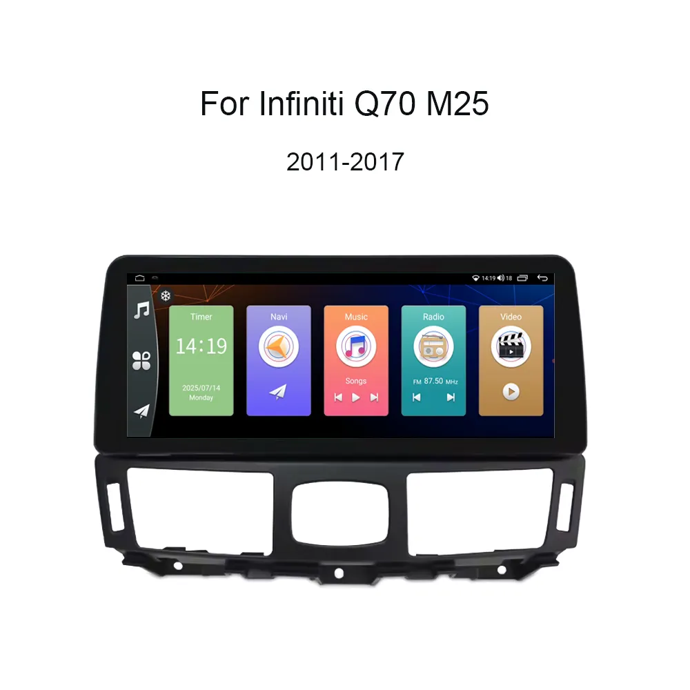 12,3 Zoll Android Auto GPS Bildschirm Upgrade Multimedia Player f&uuml;r Infiniti Q70