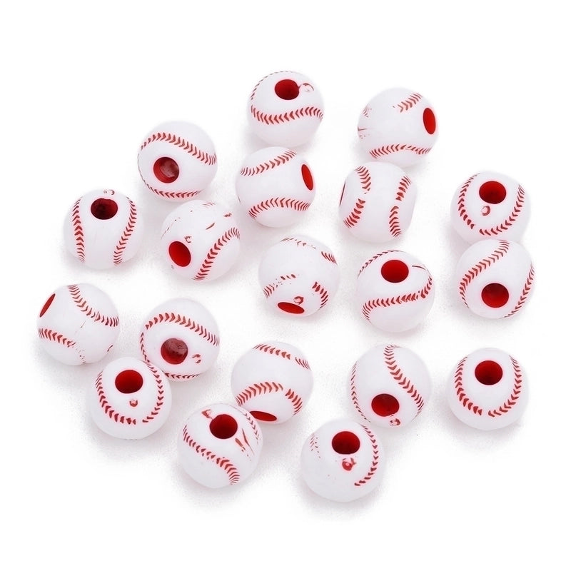 Sports Basketball Football Arylic Plating Jewelry Accessories 50 Pieces