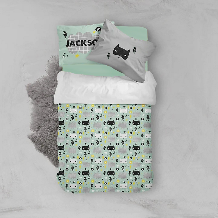 BlanketCute-Personalized Lovely Bedroom Bedding Set with Your Kid's Name | 07