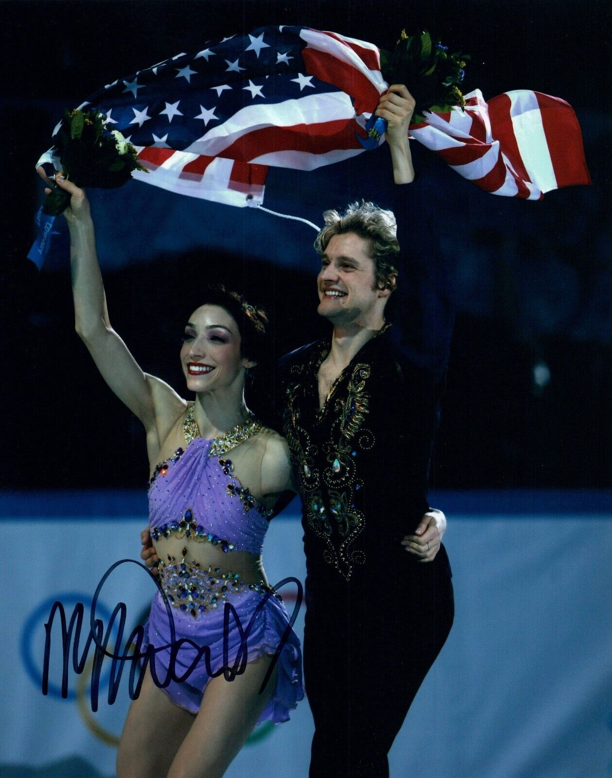 Meryl Davis Signed Autographed 8x10 Photo Poster painting Olympic Figure Skater COA