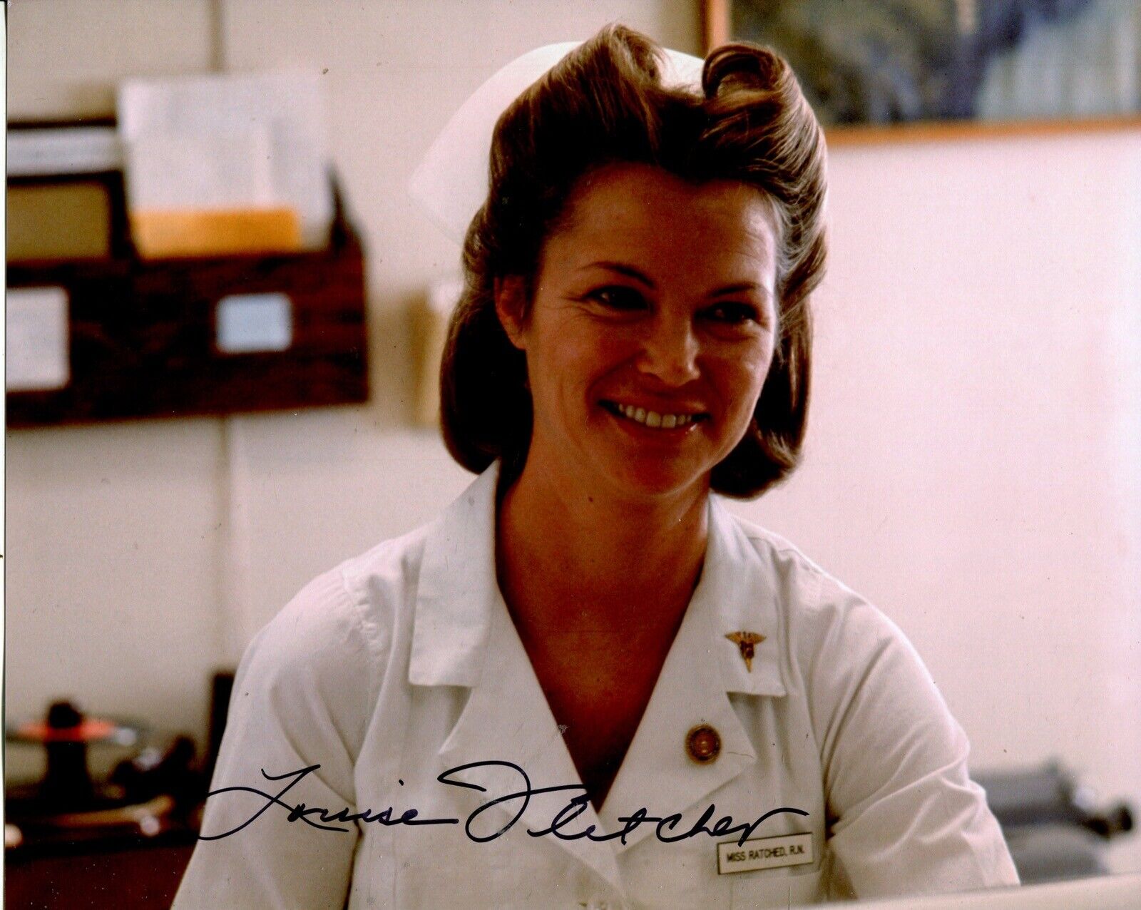 Actress Louise Fletcher signed ONE FLEW OVER THE CUCKOOS NEST Photo Poster painting UACC DEALER